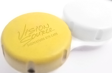 A Vision Source contact lens case